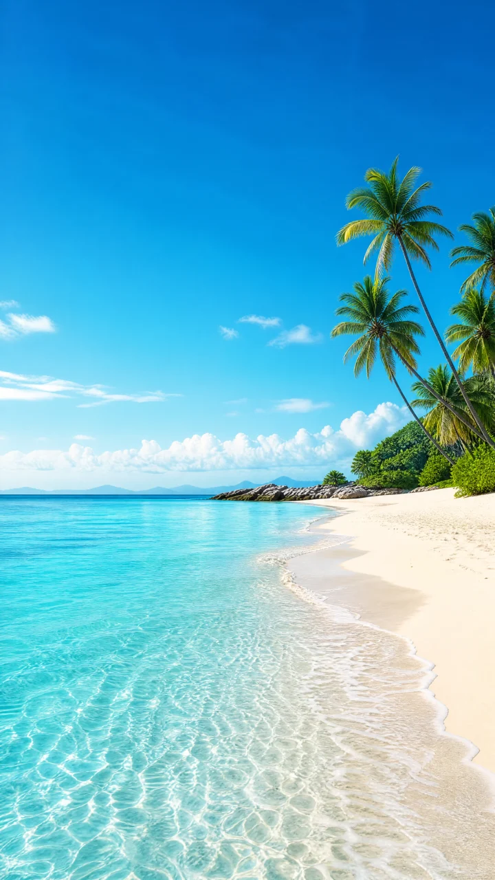 海边假日清新手机壁纸