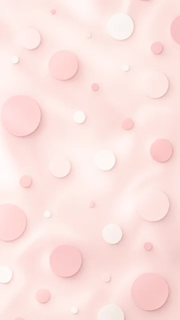 柔粉波点手机壁纸