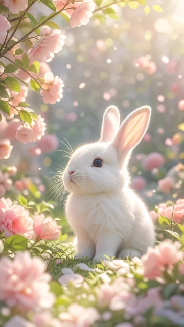 梦幻治愈兔子手机壁纸