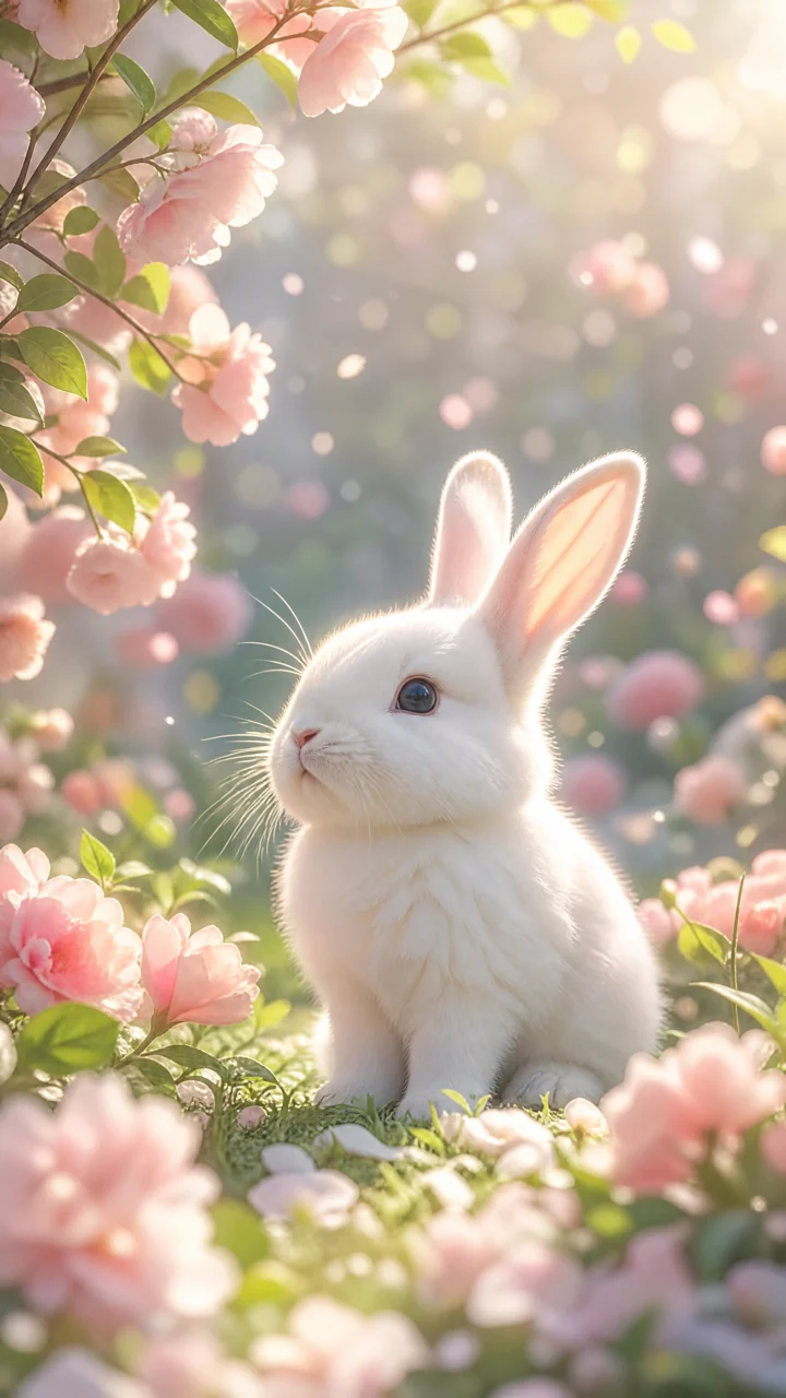 梦幻治愈兔子手机壁纸