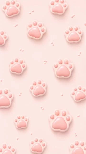 治愈猫爪图案手机壁纸