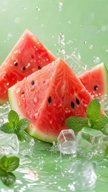 西瓜清爽夏日手机壁纸