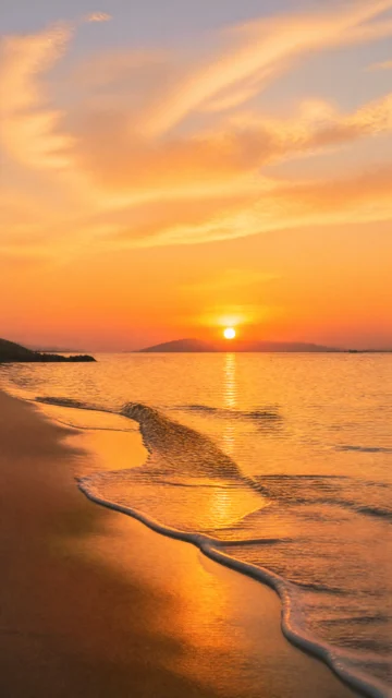 海边日落手机壁纸