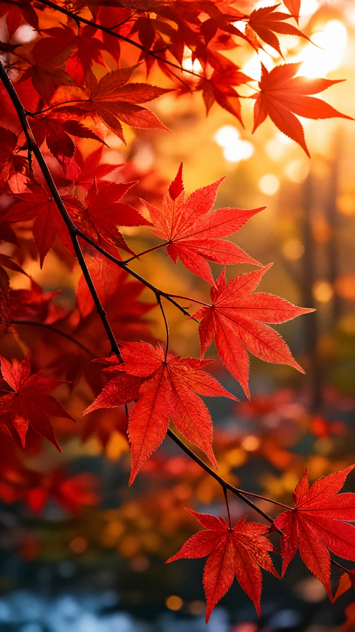 秋日红枫手机壁纸