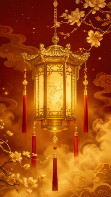 宫灯雅韵手机壁纸