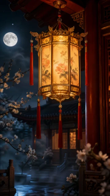 宫灯雅韵手机壁纸