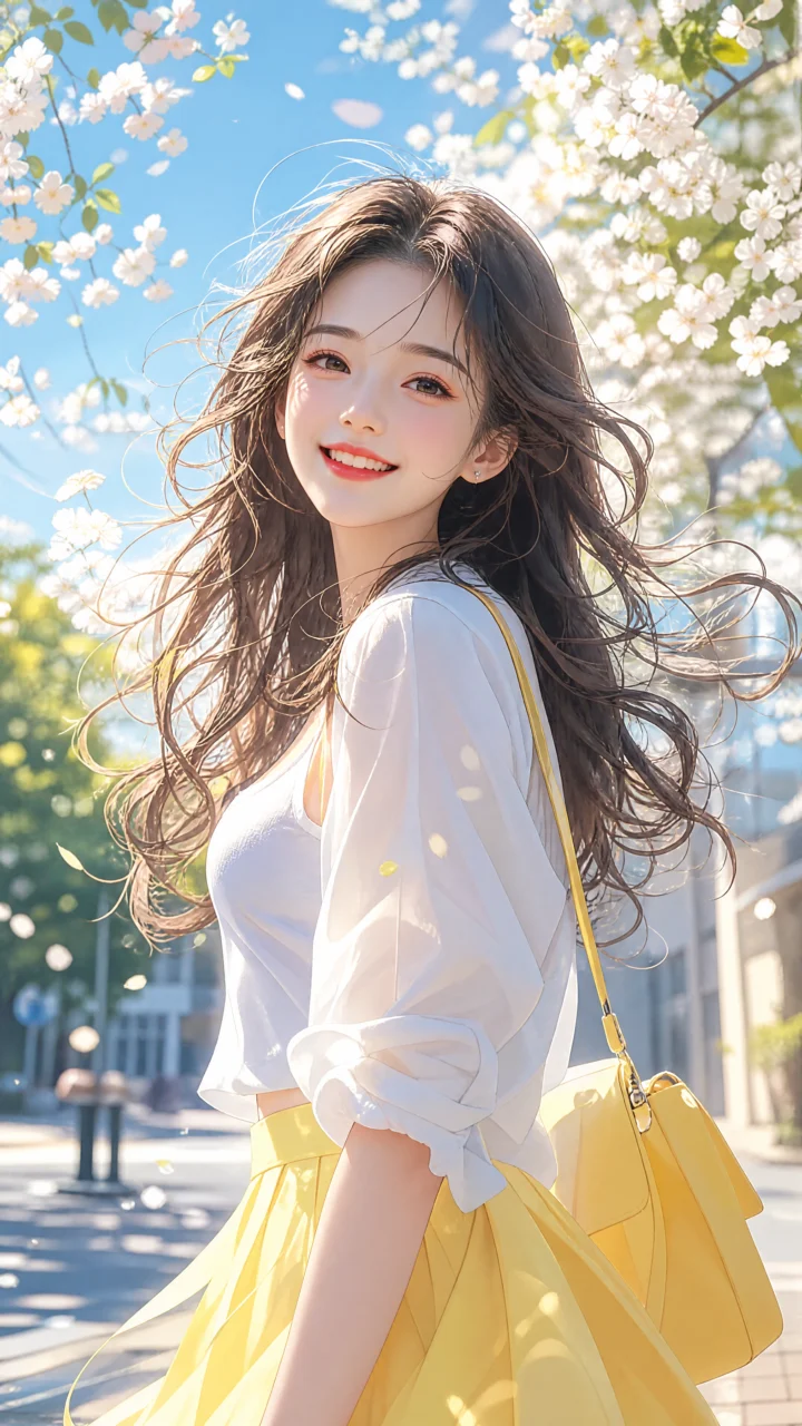元气少女清新手机壁纸