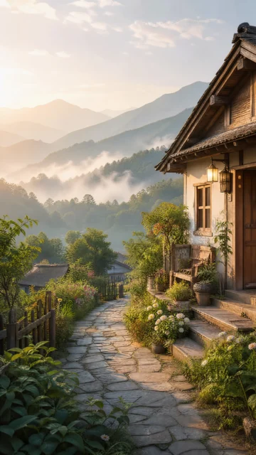 宁静村舍手机壁纸