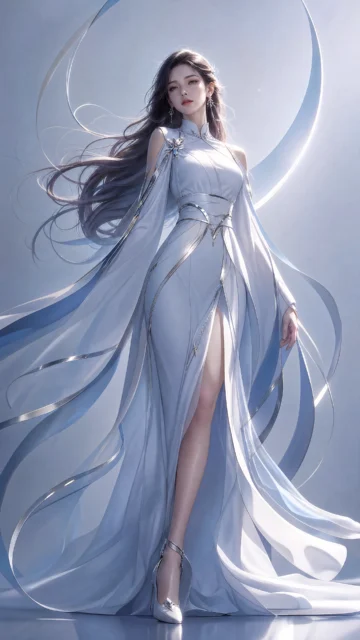 流线造型美女手机壁纸