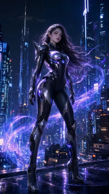 英雄战衣美女手机壁纸