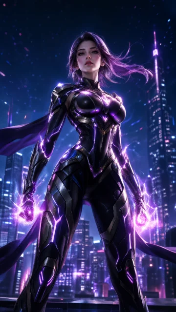 英雄战衣美女手机壁纸