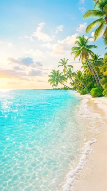 热带海岸手机壁纸