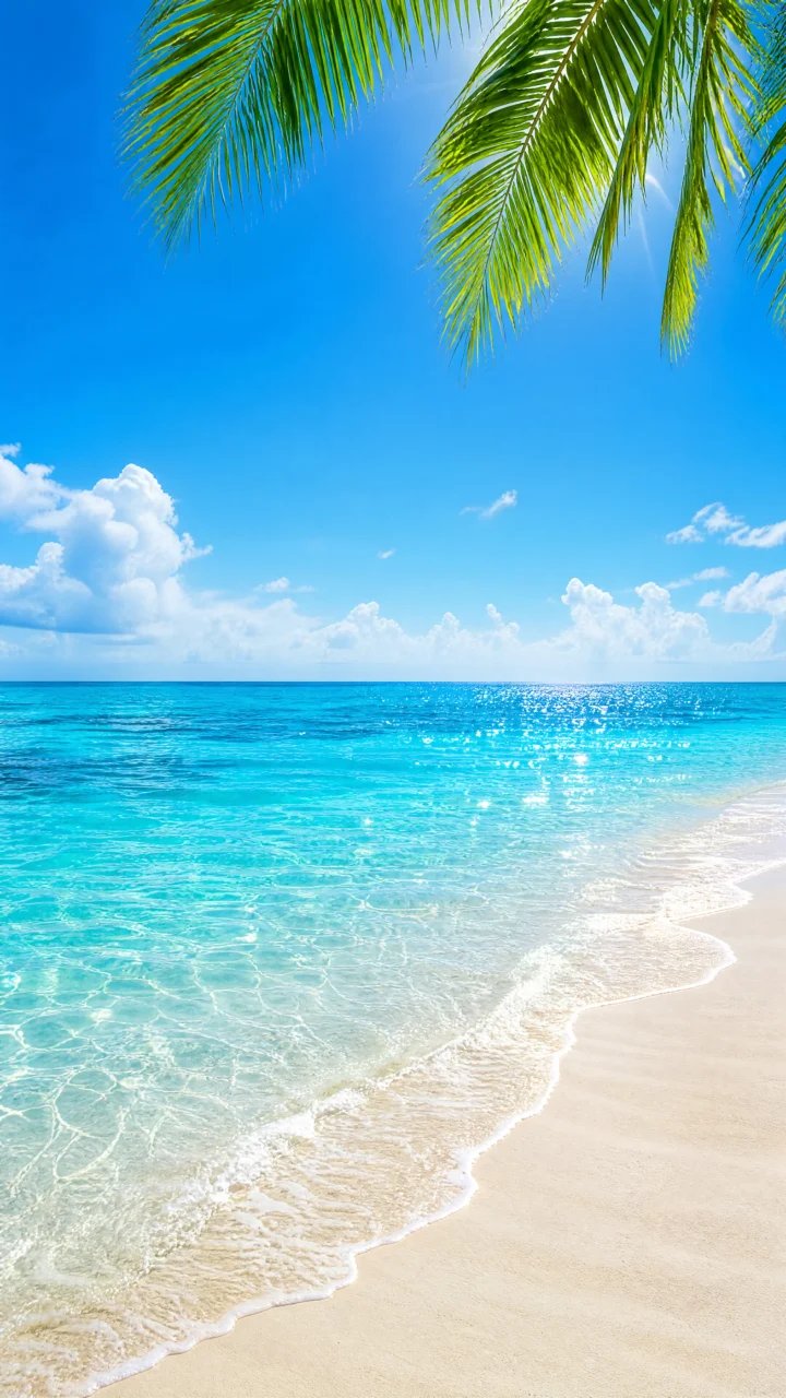 清爽海岛夏季手机壁纸