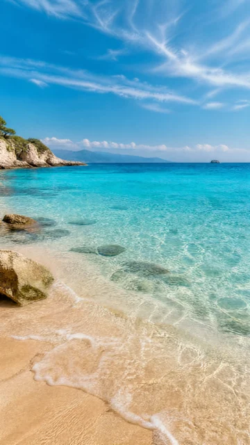 宁静海滨风景手机壁纸