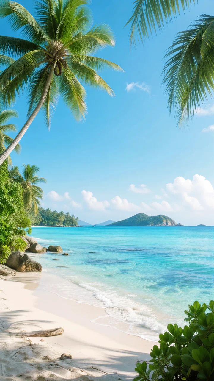 清新海岛度假手机壁纸