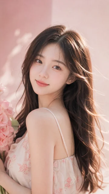 甜美写真手机壁纸