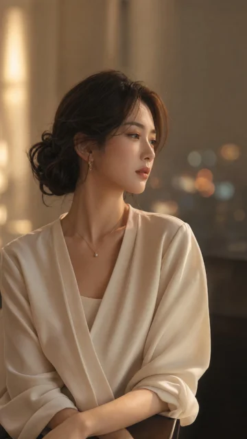 气质女郎优雅人像手机壁纸