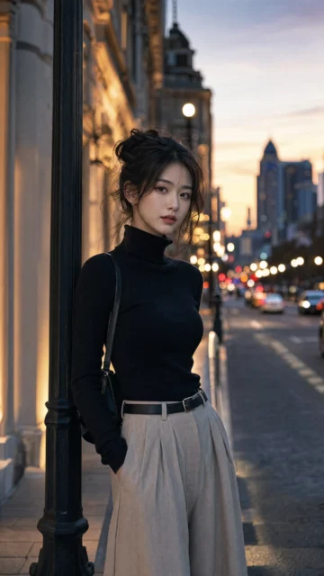 都市街拍女孩手机壁纸