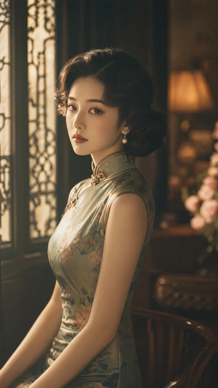 复古美人手机壁纸