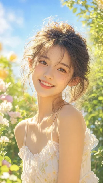 阳光女孩手机壁纸
