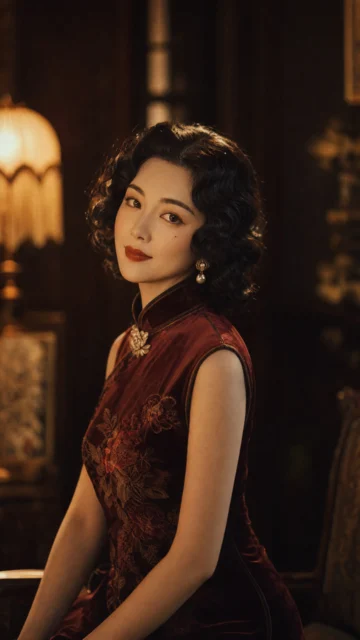 复古美人手机壁纸