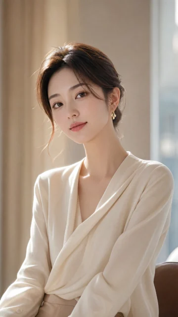 气质女郎优雅人像手机壁纸