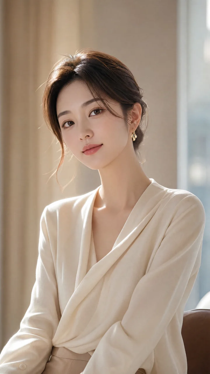 气质女郎优雅人像手机壁纸