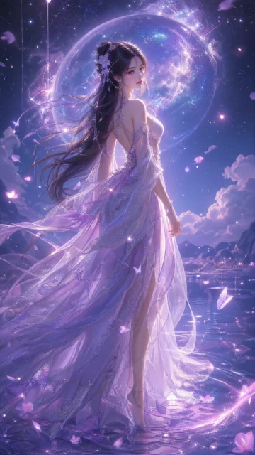 梦幻女神星月唯美手机壁纸