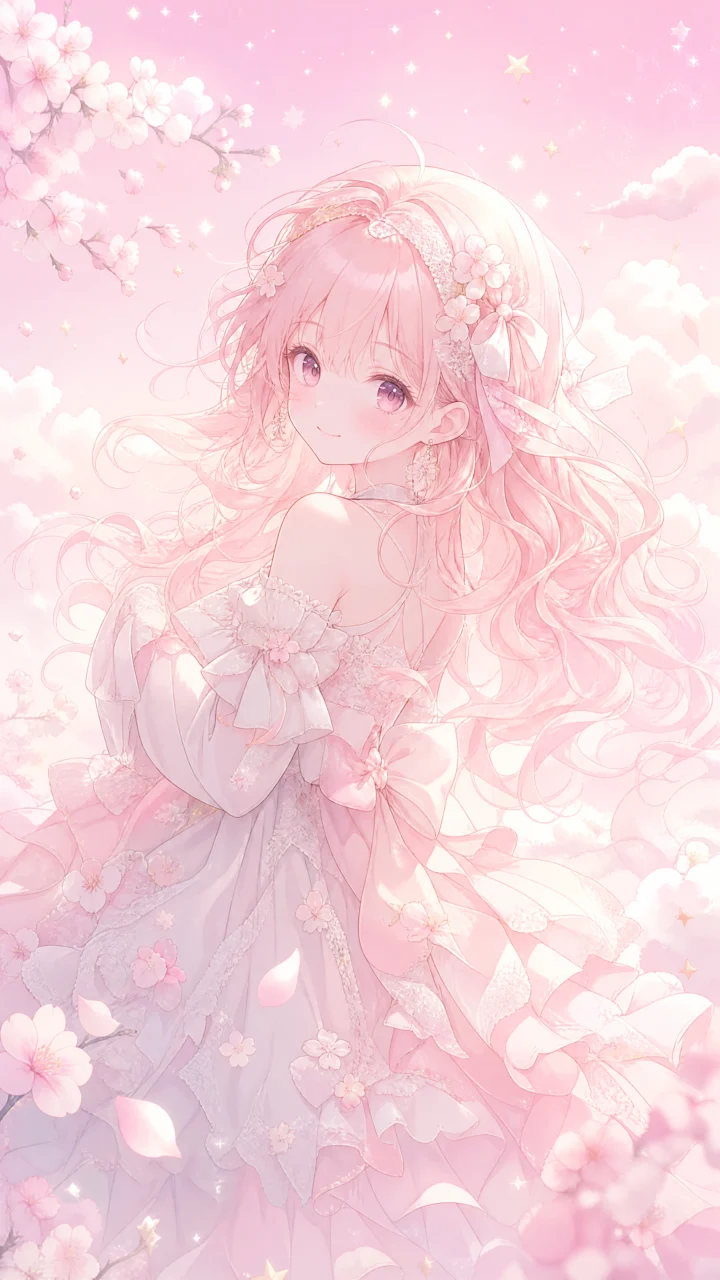 梦幻可爱少女手机壁纸