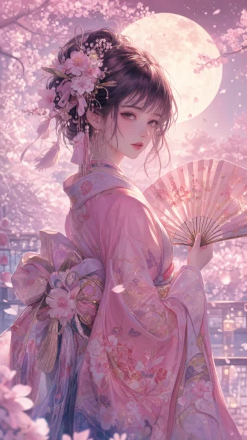 樱月和风角色手机壁纸