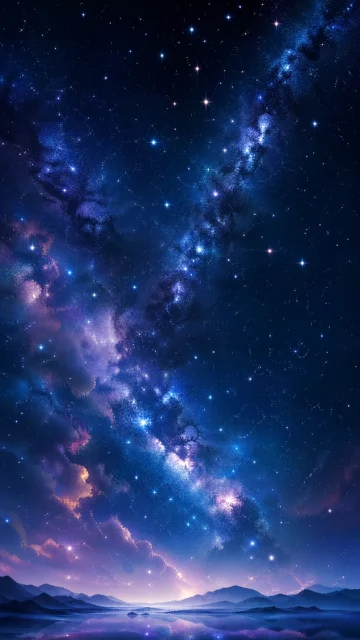 梦幻星光夜空手机壁纸