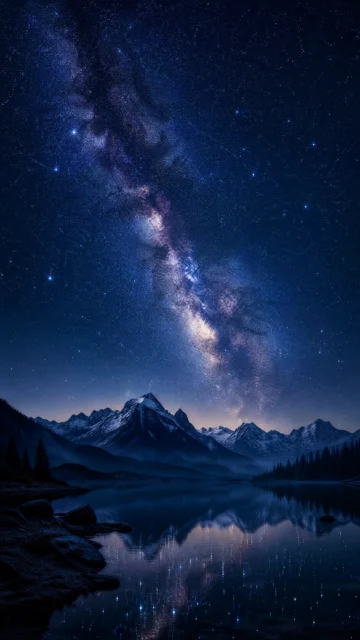 梦幻深蓝星空手机壁纸