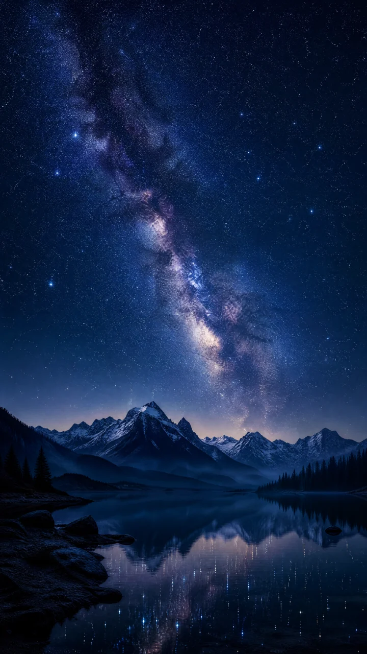 梦幻深蓝星空手机壁纸