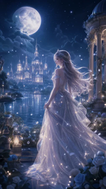 月光公主梦幻手机壁纸