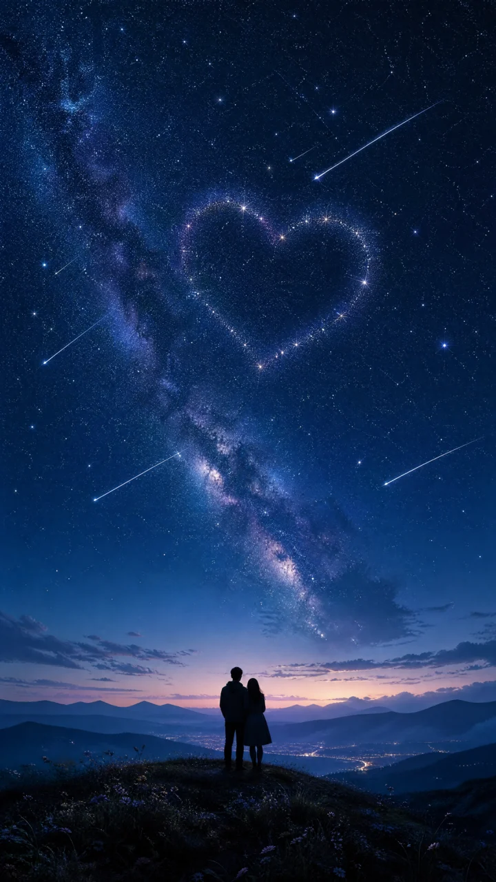 星空告白浪漫手机壁纸