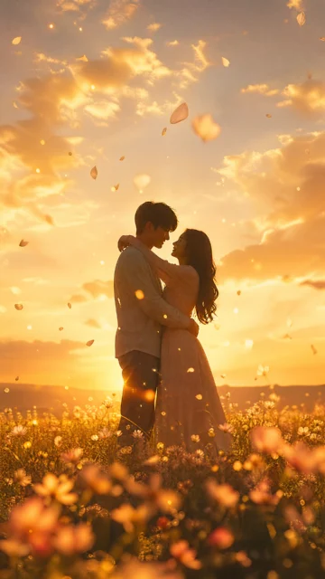 幸福时刻温暖夕阳手机壁纸
