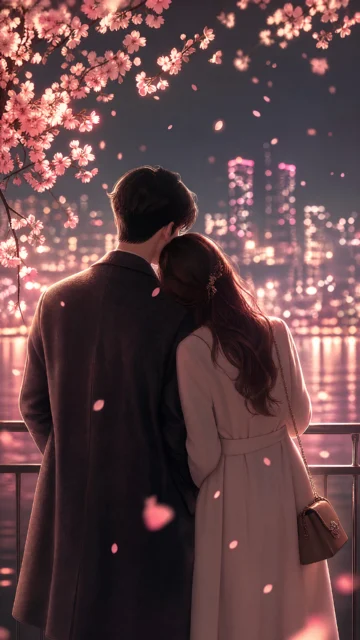 甜蜜约会浪漫手机壁纸