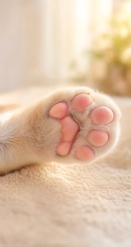 猫爪特写治愈平板壁纸
