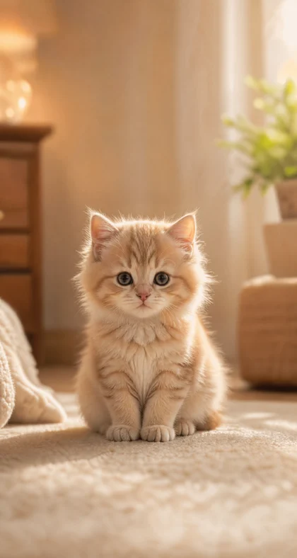 小猫凝视温柔平板壁纸