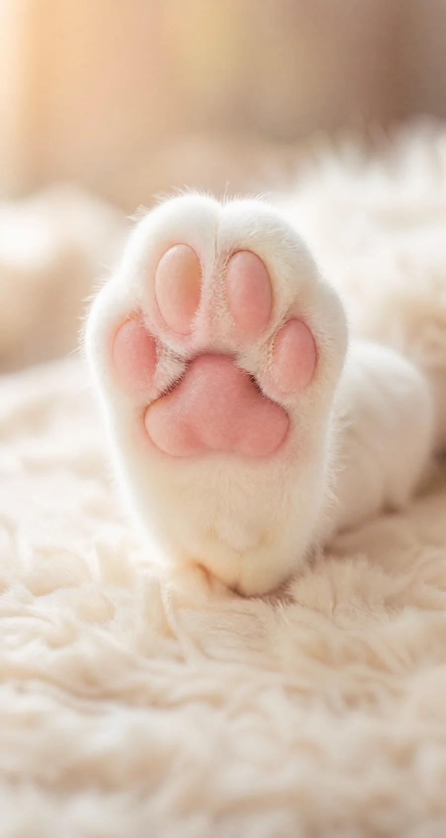猫爪特写治愈平板壁纸