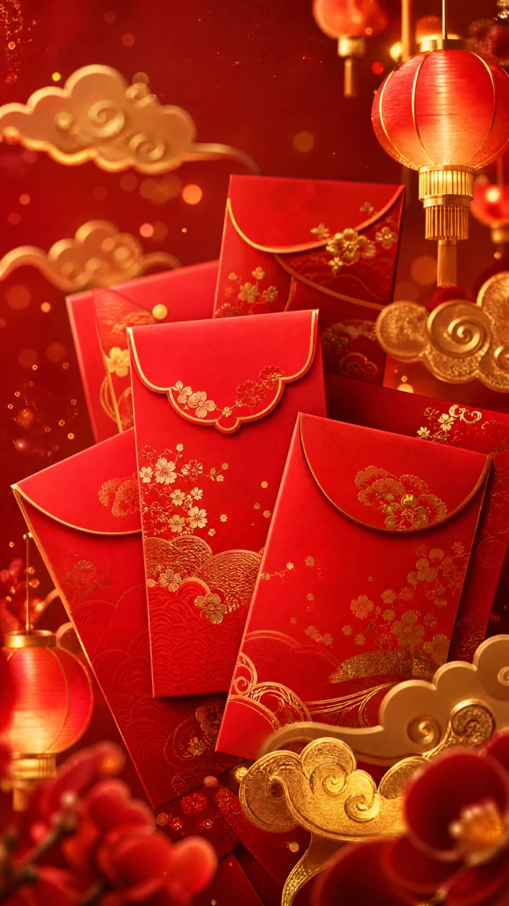 喜庆红包手机壁纸