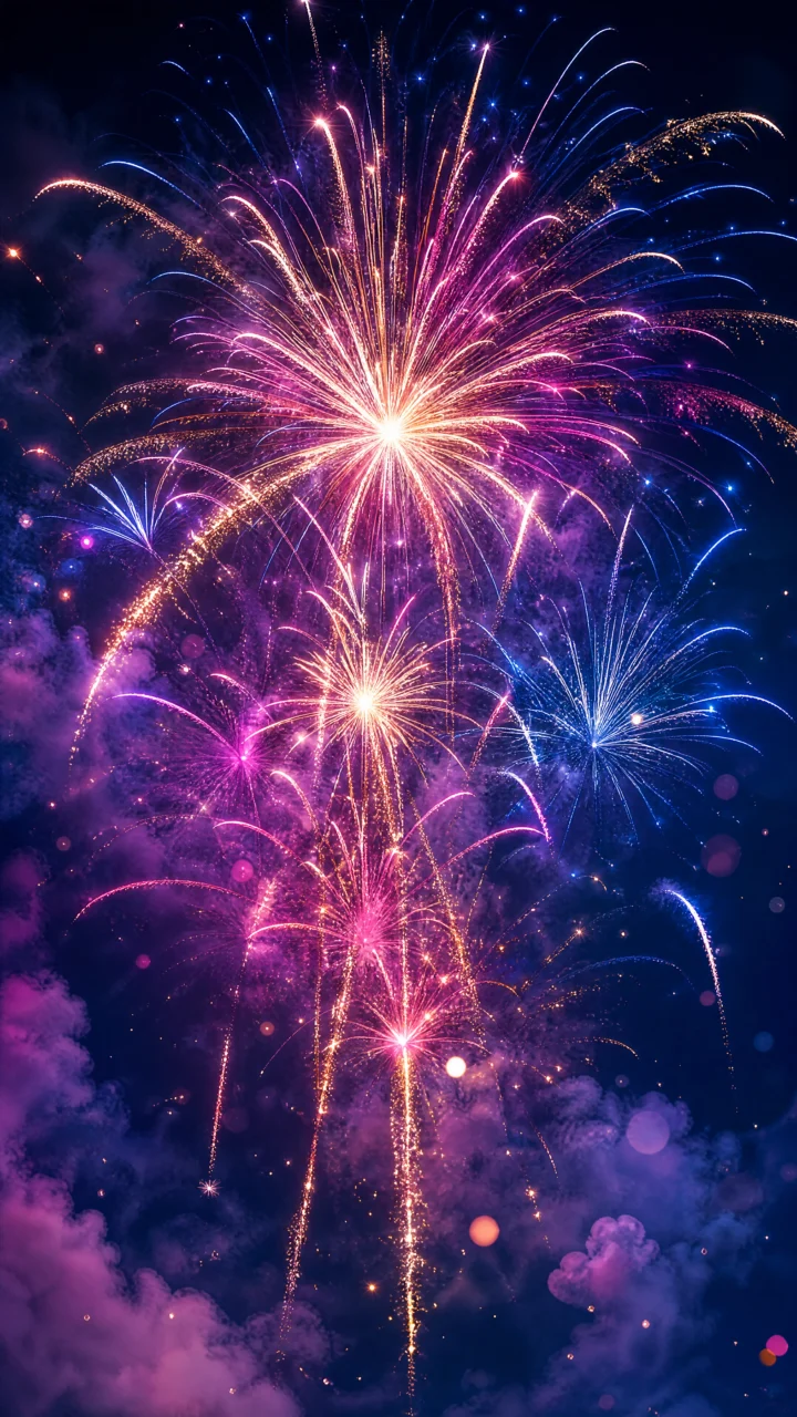 绚夜焰火手机壁纸