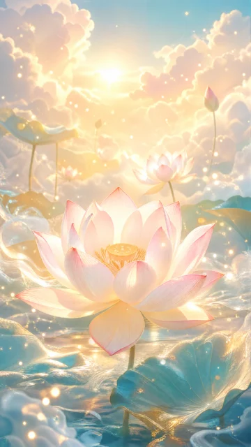 温暖祝福金光手机壁纸