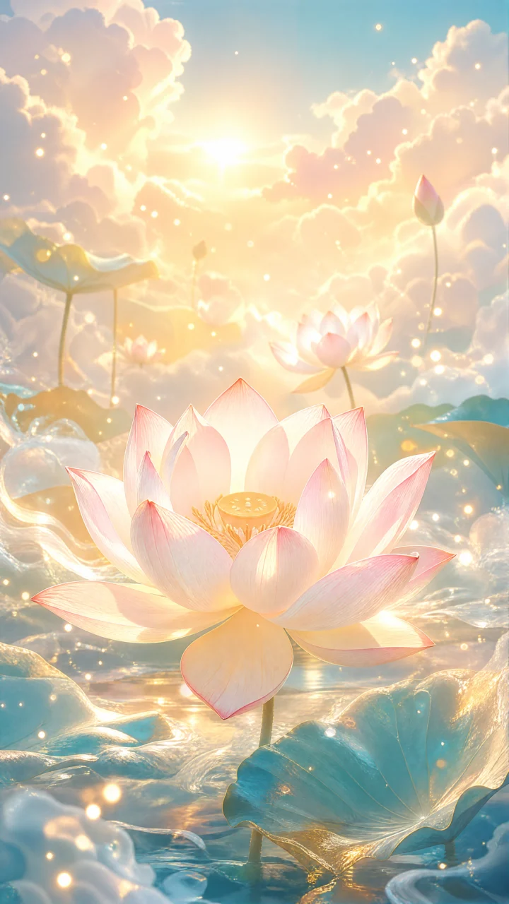温暖祝福金光手机壁纸