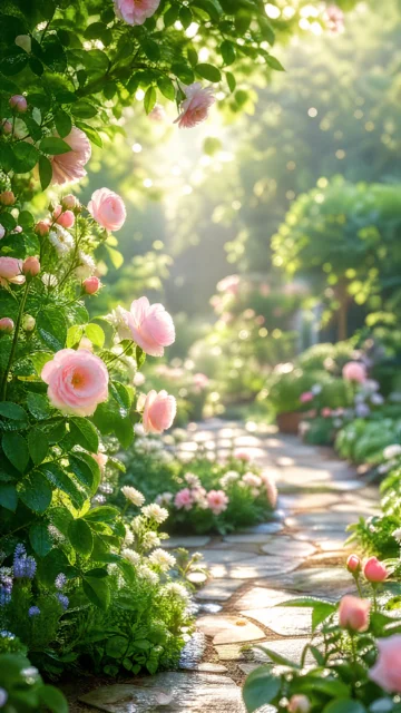 清新花园手机壁纸