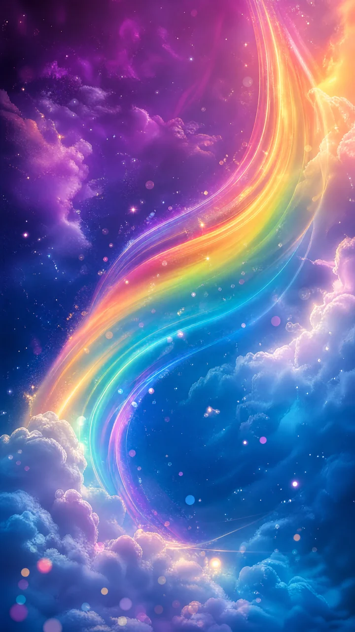 绚丽彩虹梦幻手机壁纸