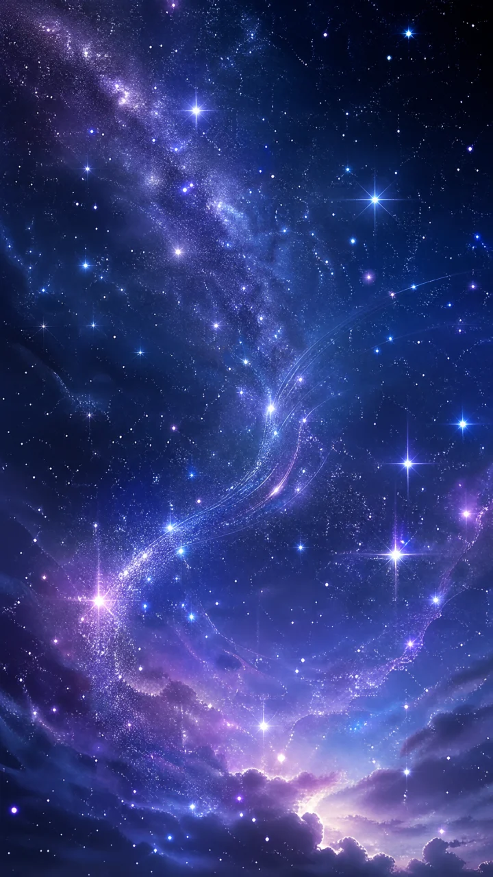 闪耀星光梦幻手机壁纸