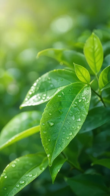 清新绿叶手机壁纸