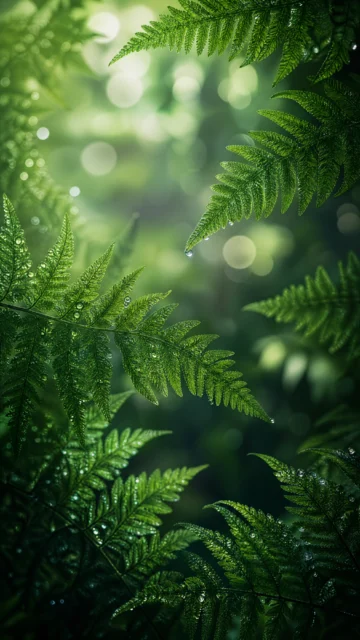 清新蕨类森林手机壁纸