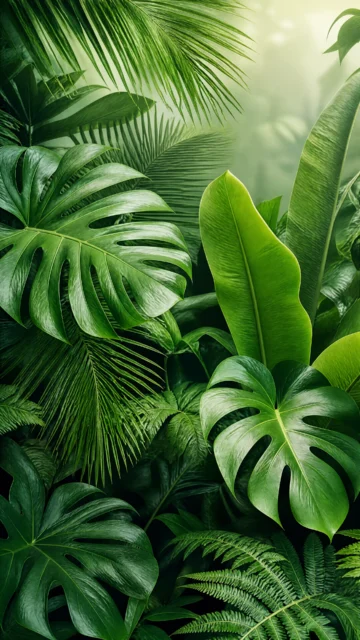 热带植物清新绿意手机壁纸